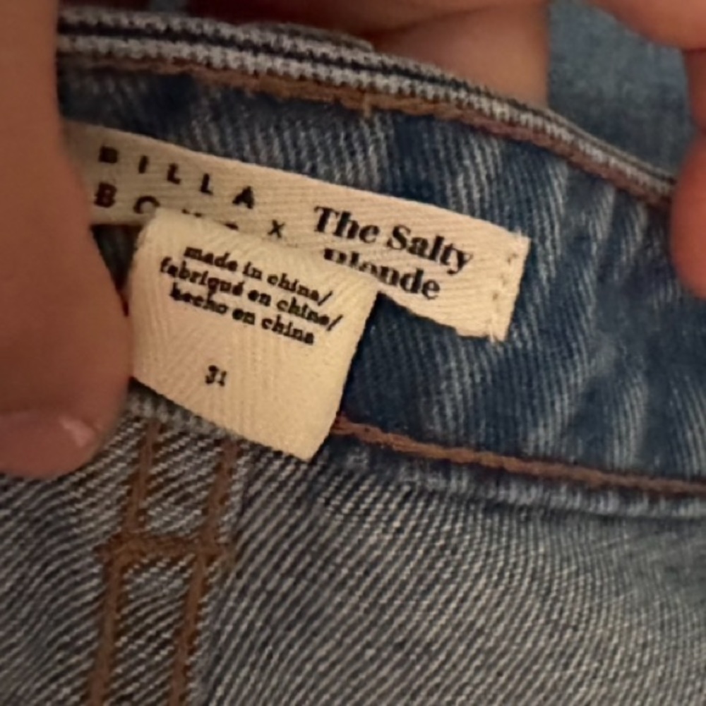 Billabong X Salty Blonde So Vibey Denim Shorts View 3